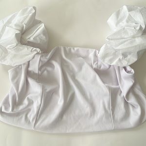 Eloquii Ruffle Crop Top